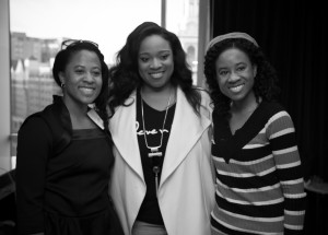 Kierra Sheard and fan at Eleven60 Pop Up Shop In Washington, D.C.