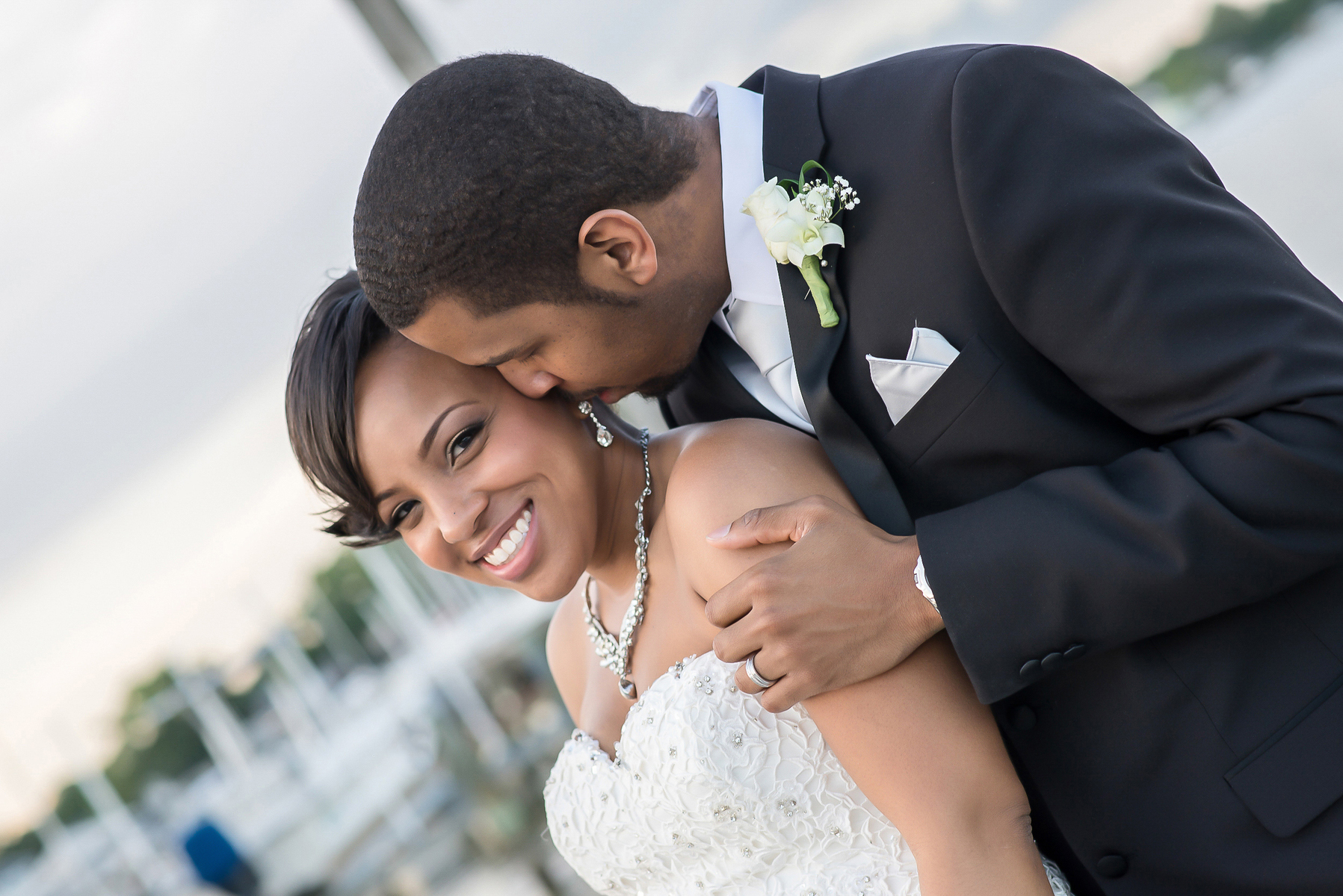black couple wedding photography